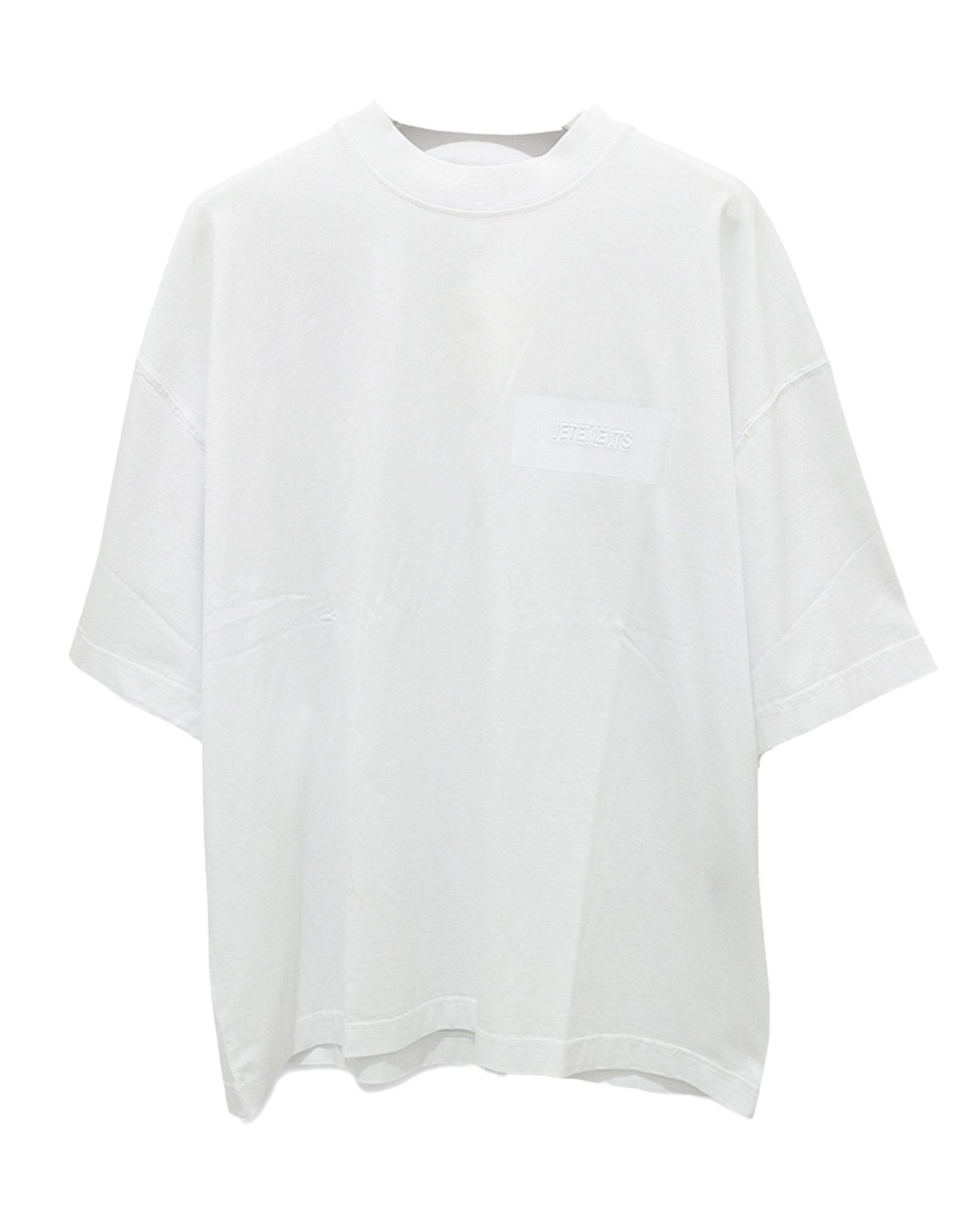 VETEMENTS (ヴェトモン) SS26 Tシャツ TAPED LOGO T-SHIRT / WHITE