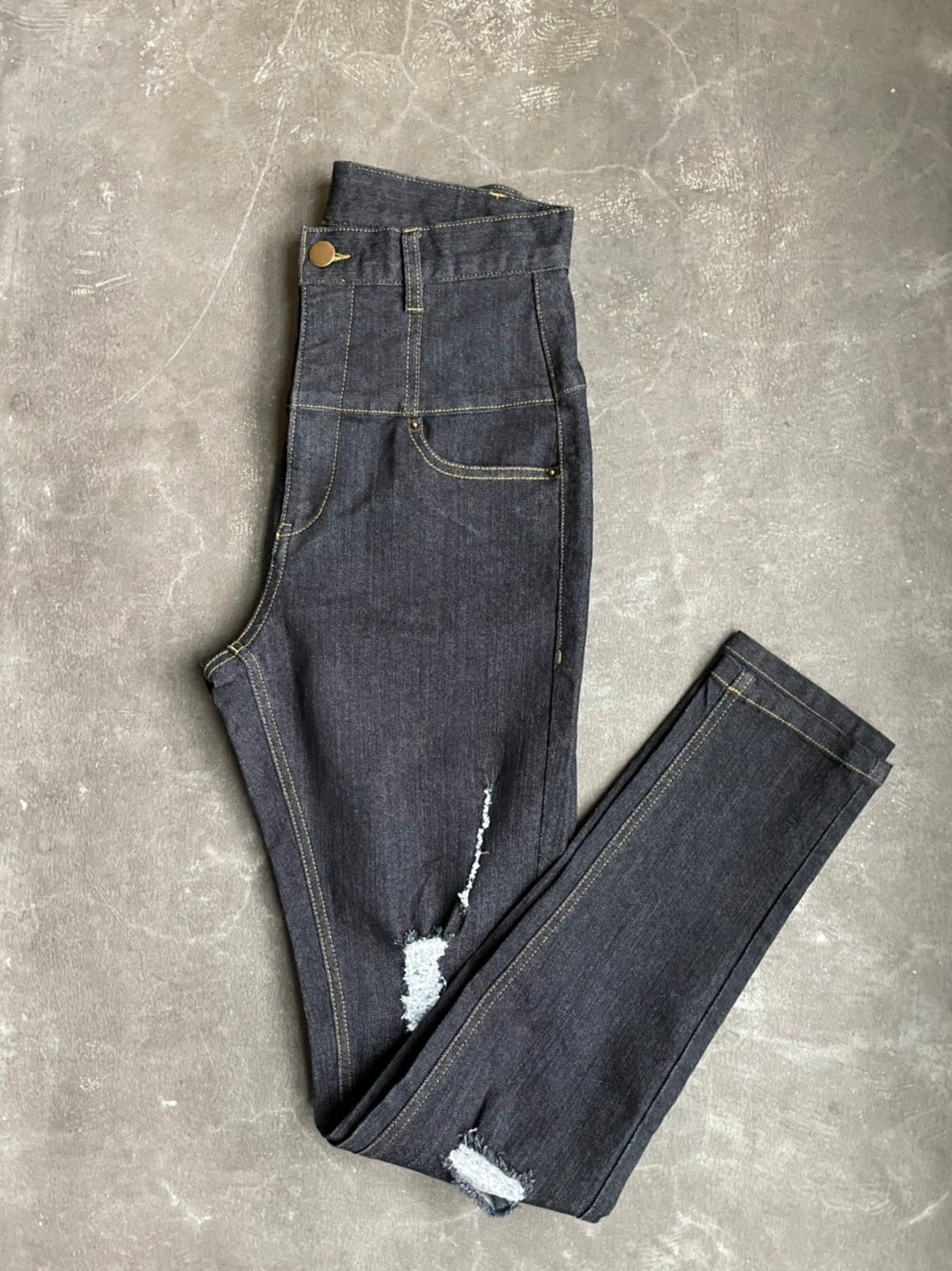 High waist crash skinny denim | DIANTÉ (ディアンテ)公式通販サイト