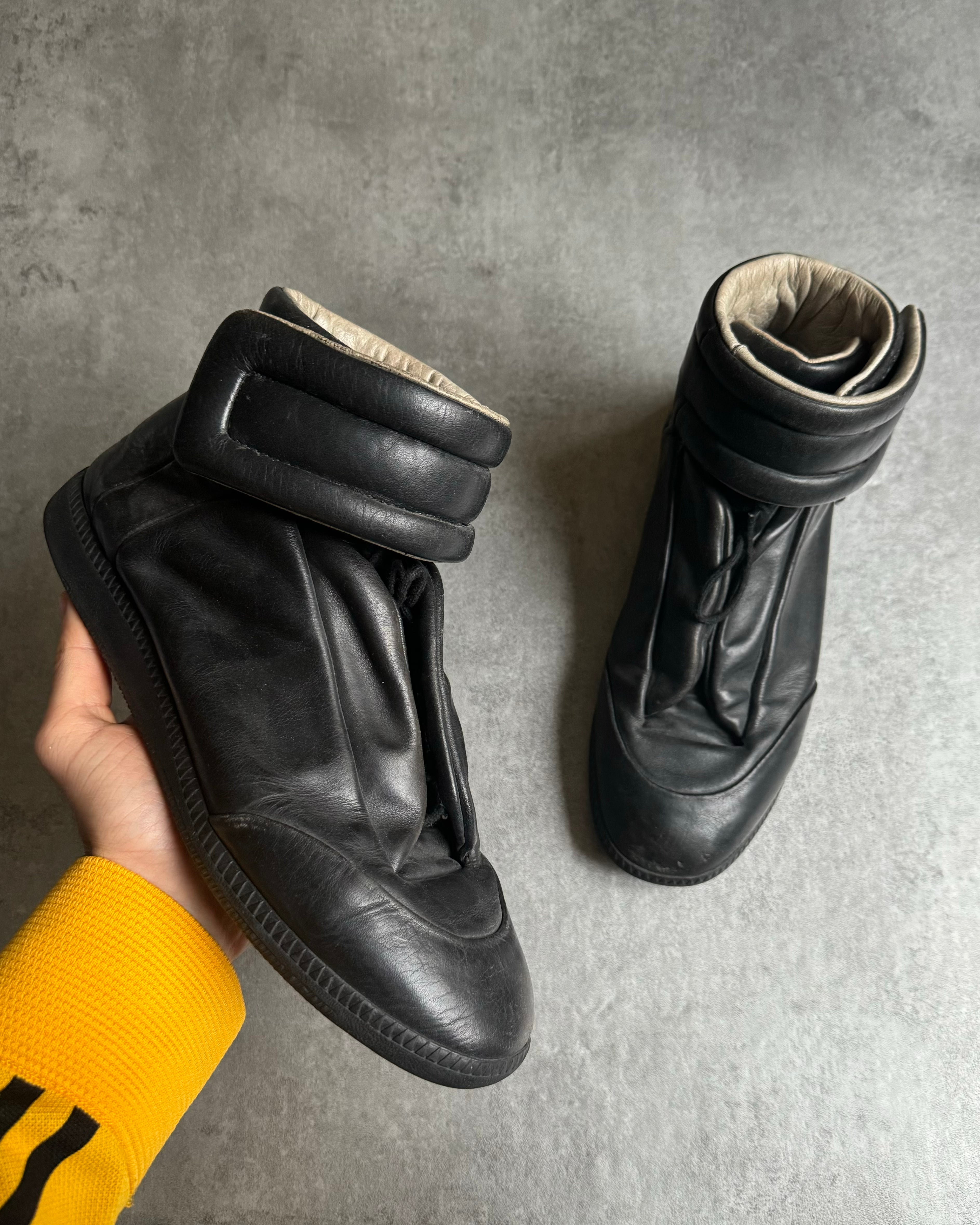 Maison Margiela Future High Black Leather – Dolce Vita Hub