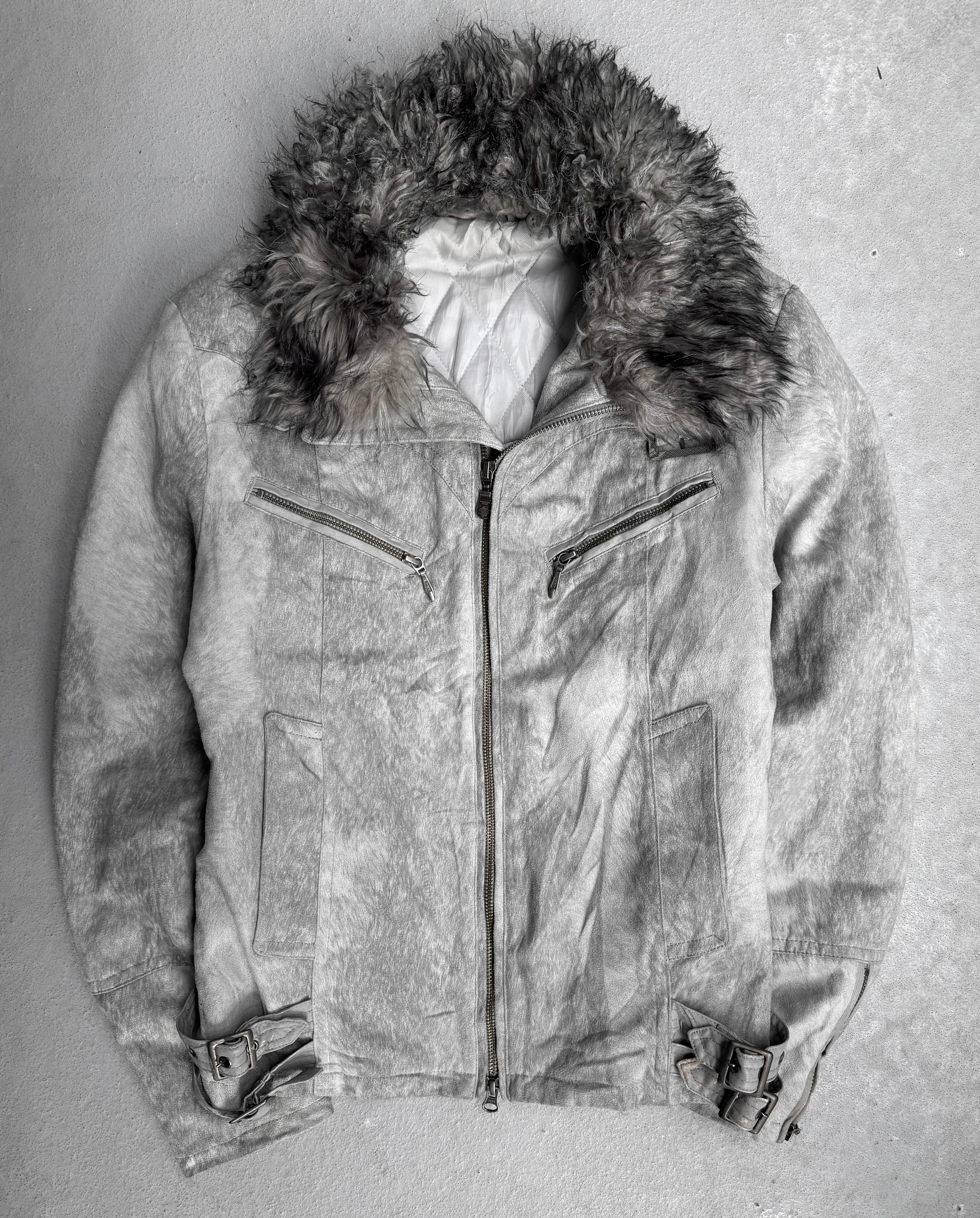 Tornado Mart Early 00s Fur Collar Faux Leather Rider Jacket – DRIEW
