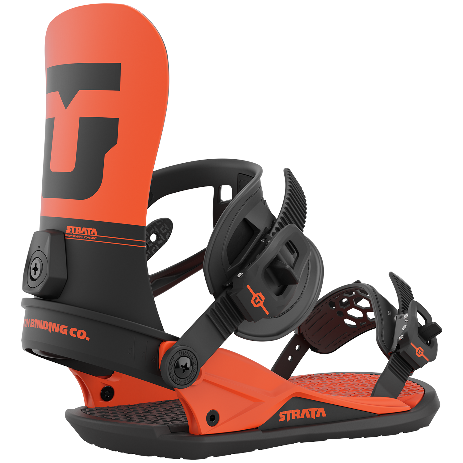 Union 2023 Strata Snowboard Bindings - Orange(Team HB)