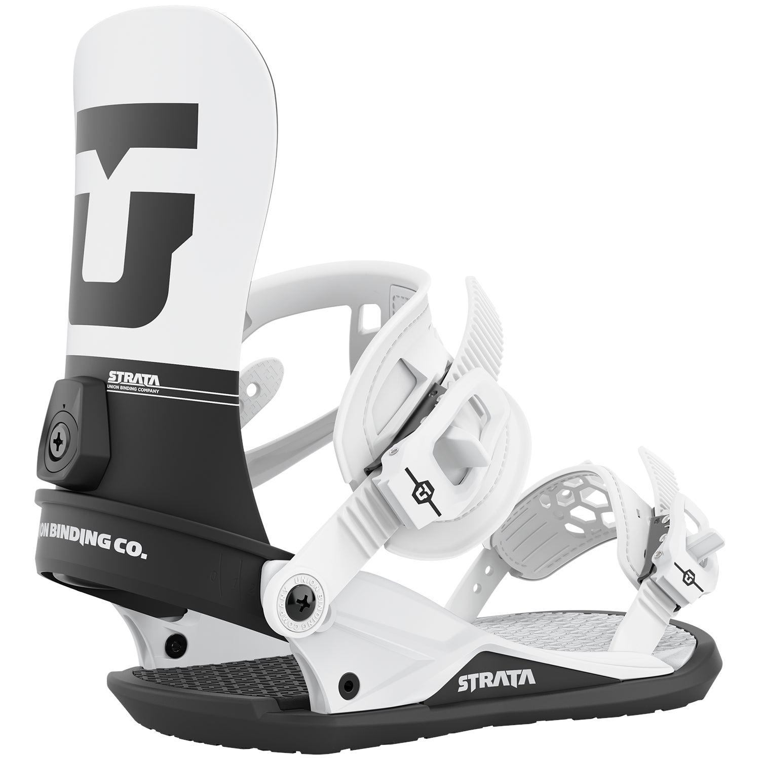 Union 2023 Strata Snowboard Bindings - White(Team HB)