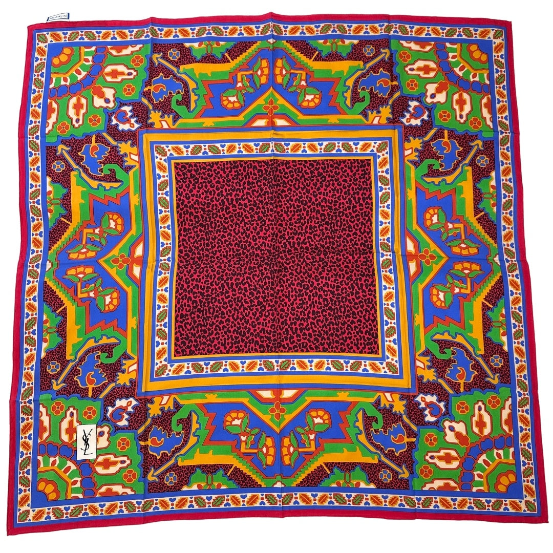 NEXT51｜CHER｜YVES SAINT LAURENT YVES SAINT LAURENT スカーフ ヒョウ柄