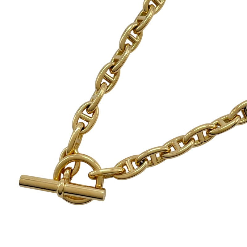 エルメス HERMES シェーヌダンクルネックレスTPM62コマ ゴールド Au750