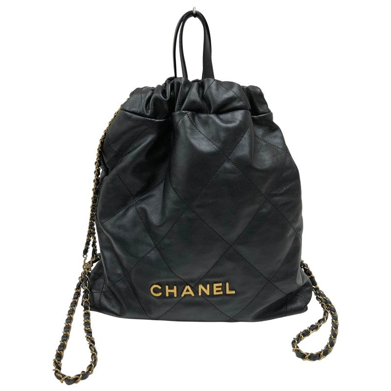 シャネル CHANEL CHANEL22 ラージ バックパック AS3313 ブラック