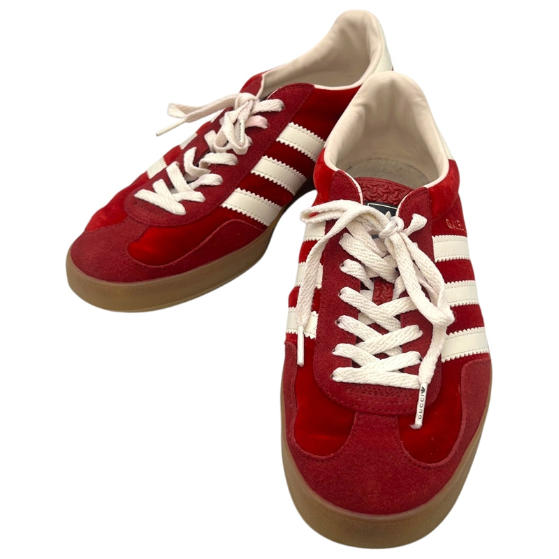 グッチ GUCCI ×Adidas GAZELLE ローカットスニーカー US9.5 707848