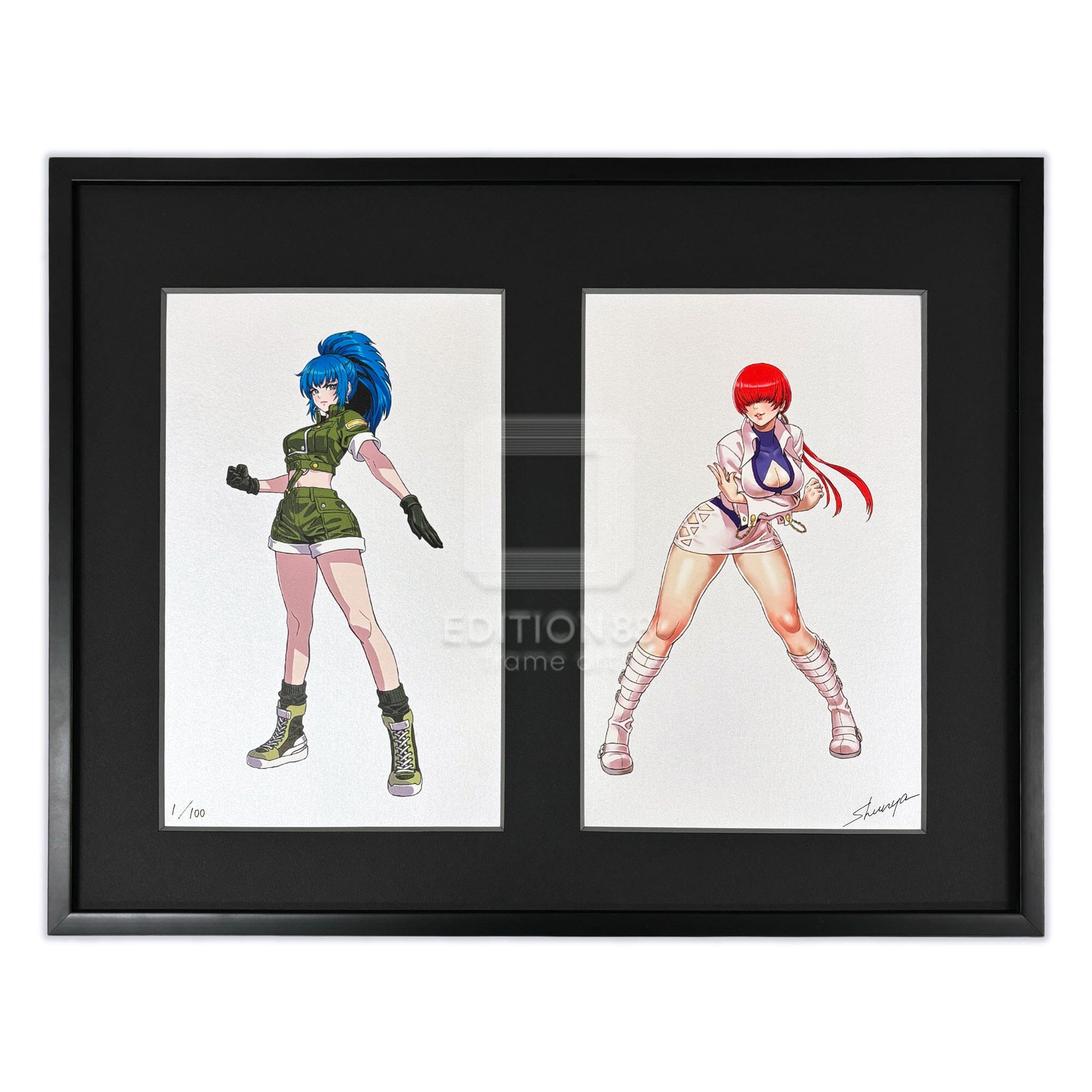 SNK 美少女 」88グラフ シェルミー＆レオナ・ハイデルン / 山下しゅん