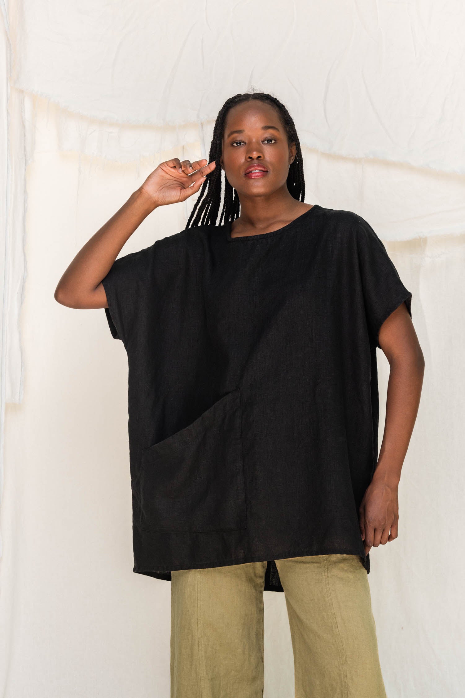 Harper Tunic in Midweight Linen – Elizabeth Suzann