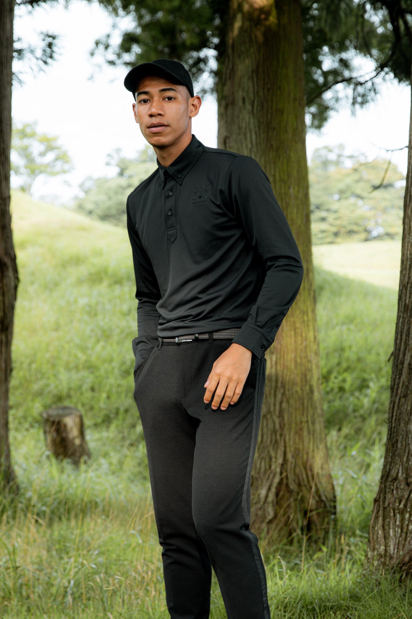 エマノア ゴルフ】メンズ ストレッチ サイドライン ロングパンツ