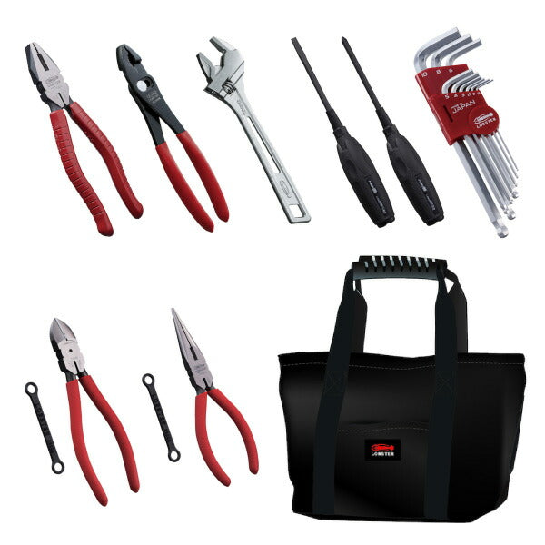 ロブテックス オリジナルツールバック付ツールセット TL08XB 電工工具