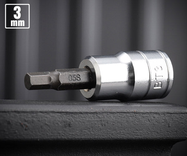 KTC ショートヘキサゴンビットソケット bt3-05s【エヒメマシン】