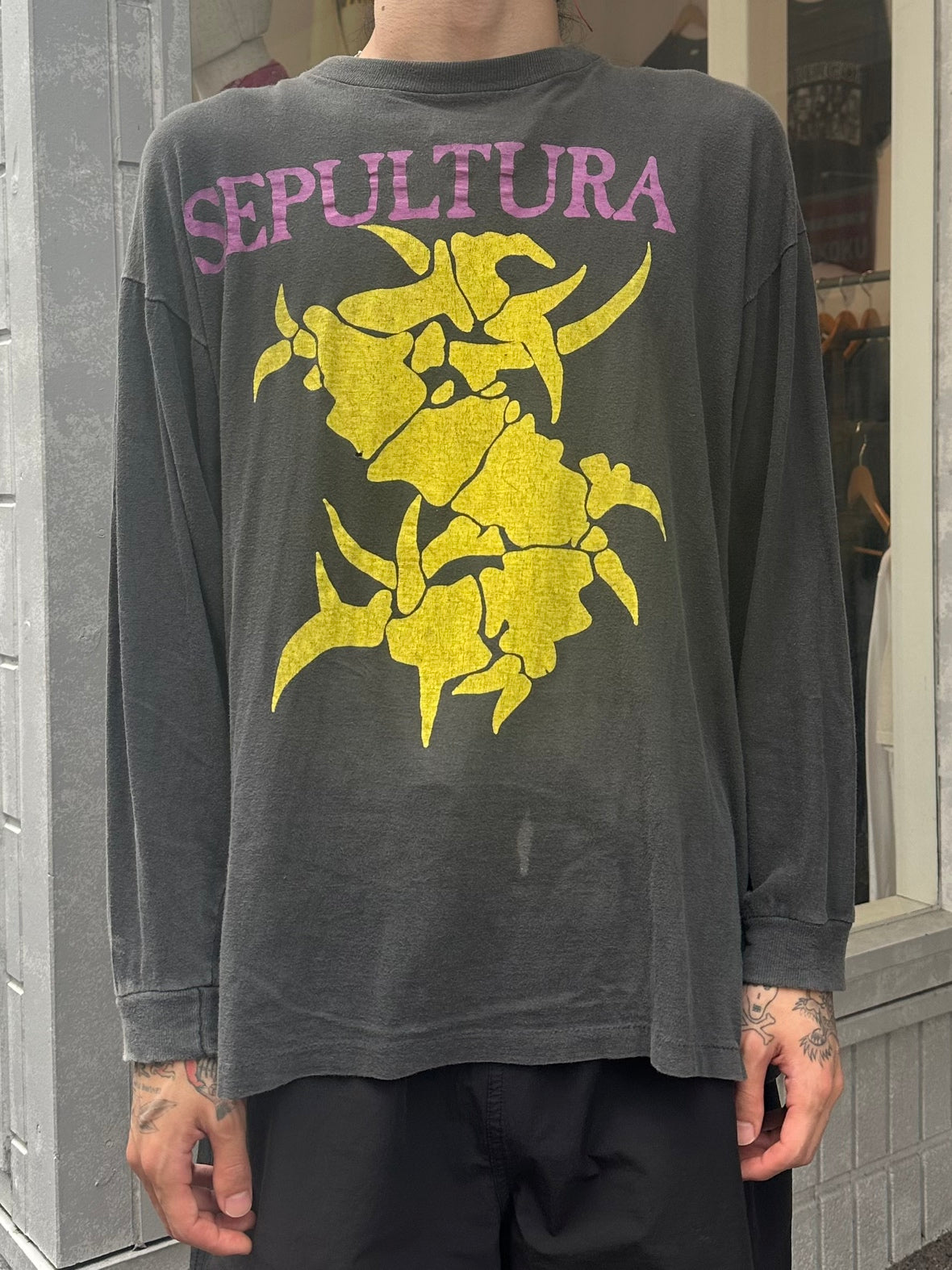 90's SEPULTURA「Chaos AD」バンドロングTシャツ – FUJI STORE