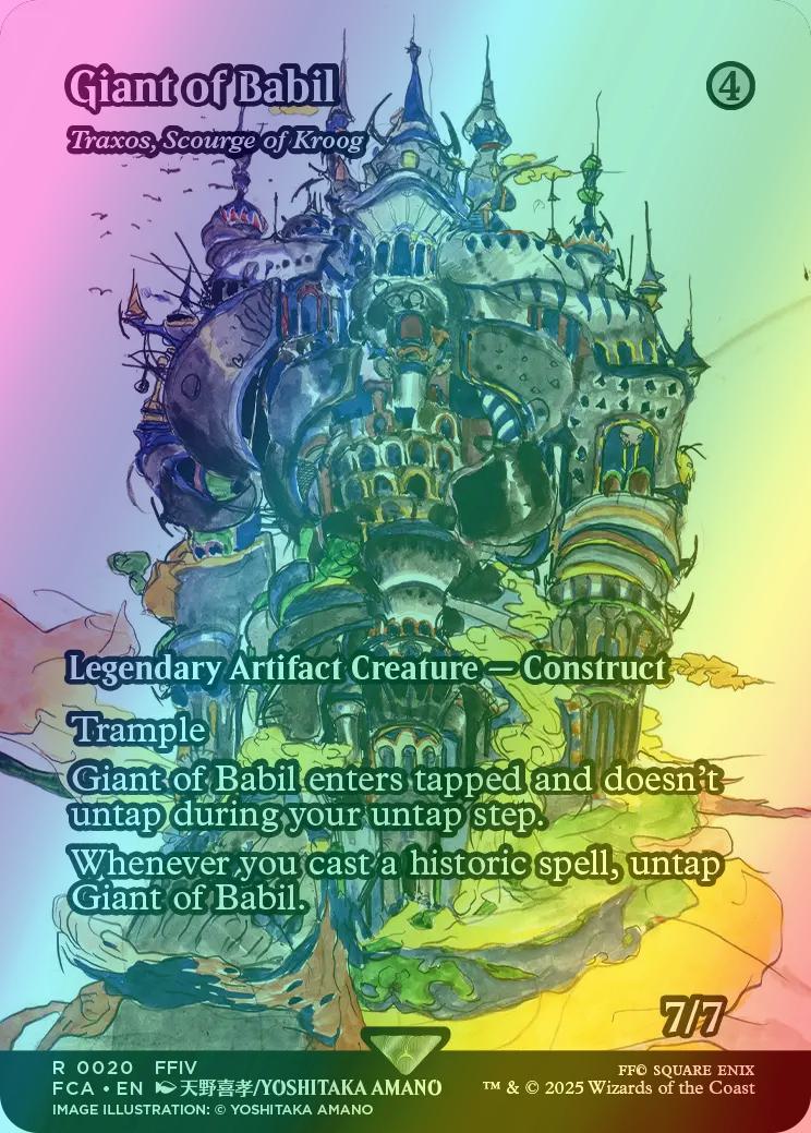 Giant of Babil - Traxos, Scourge of Kroog [20] [Borderless] [FINAL