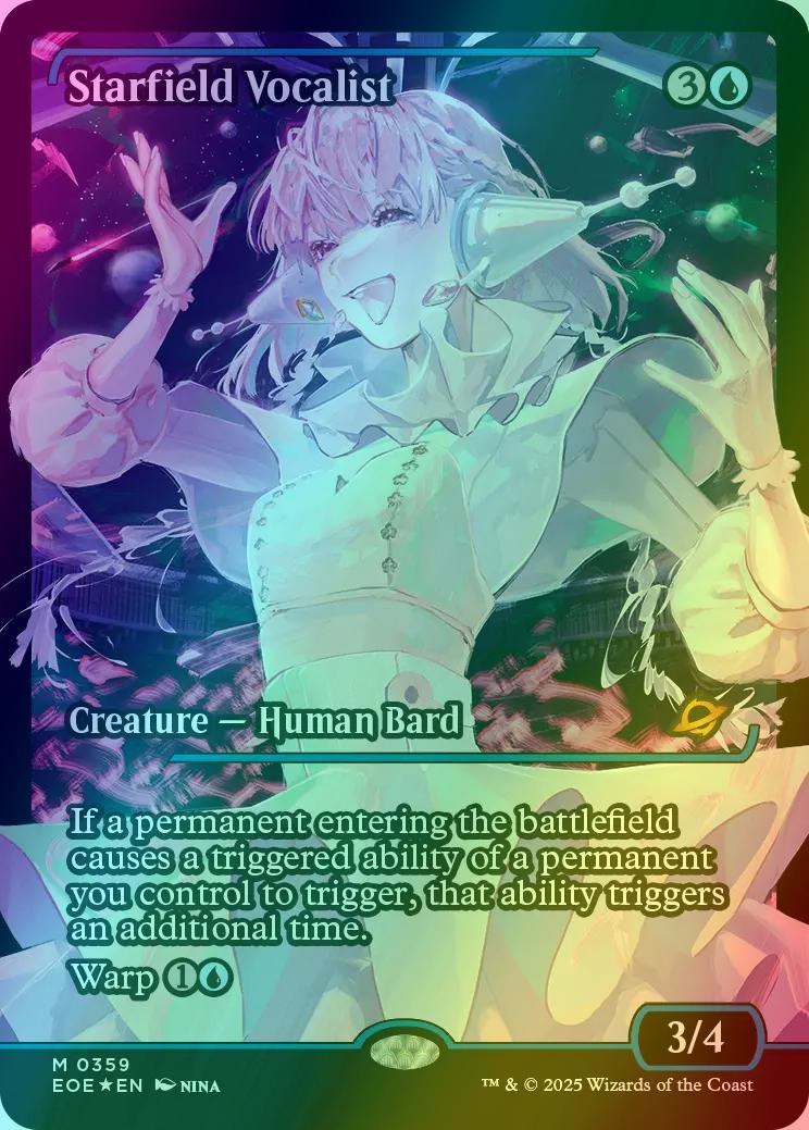 フラクチャーfoil 星原の歌手 MTG 日本語 フラクチャーFOIL)星原の歌手