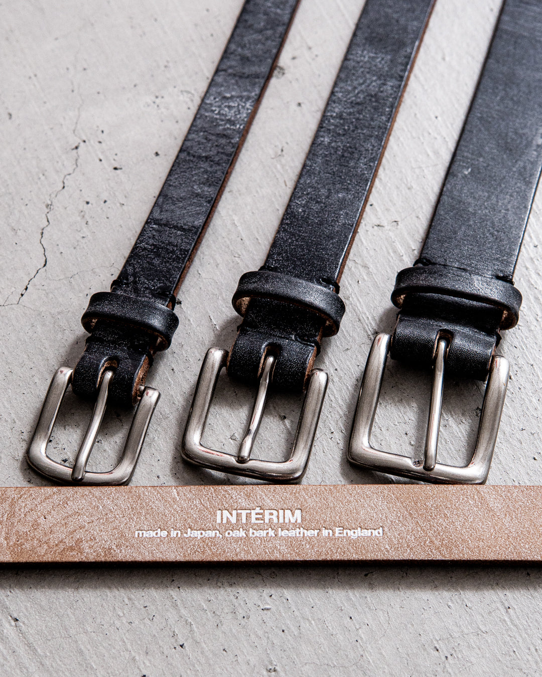通販] INTERIM(インテリム) OAK BARK LEATHER BELT 商品ページ – fazeone
