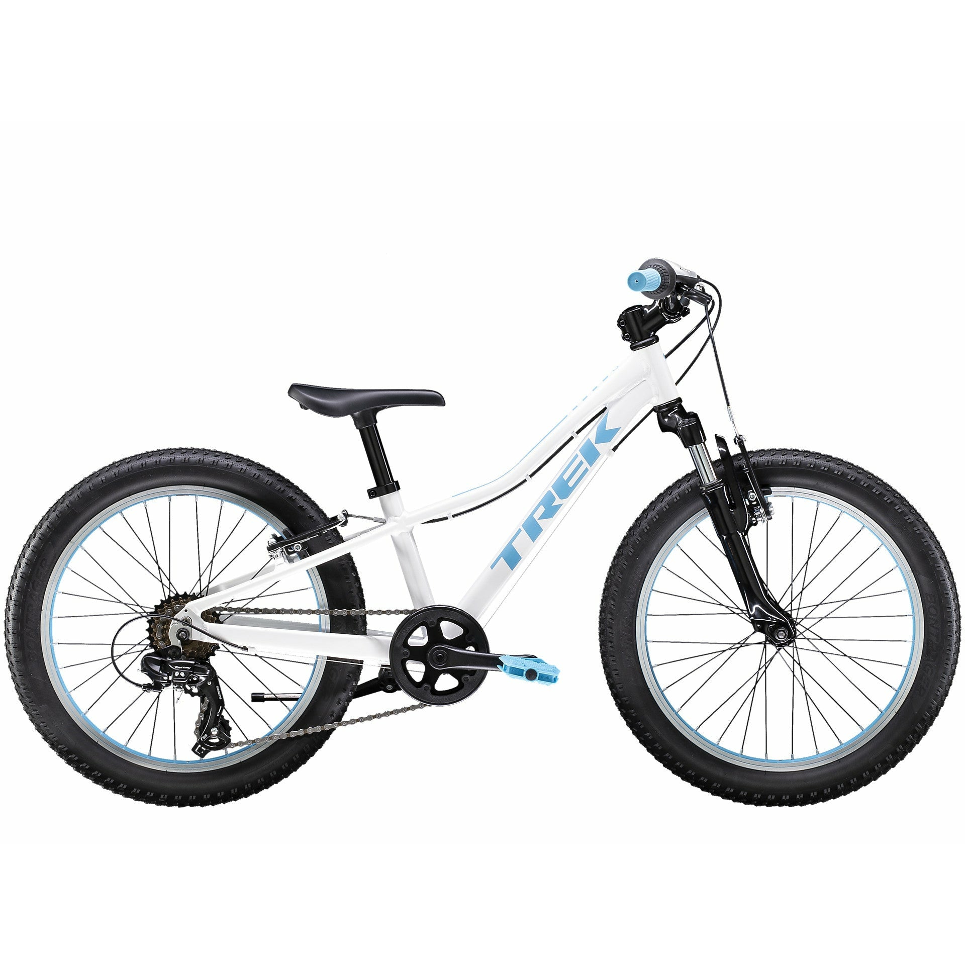 Trek Precaliber 20 Girl's 7-Speed Suspension Crystal White – FelixBike