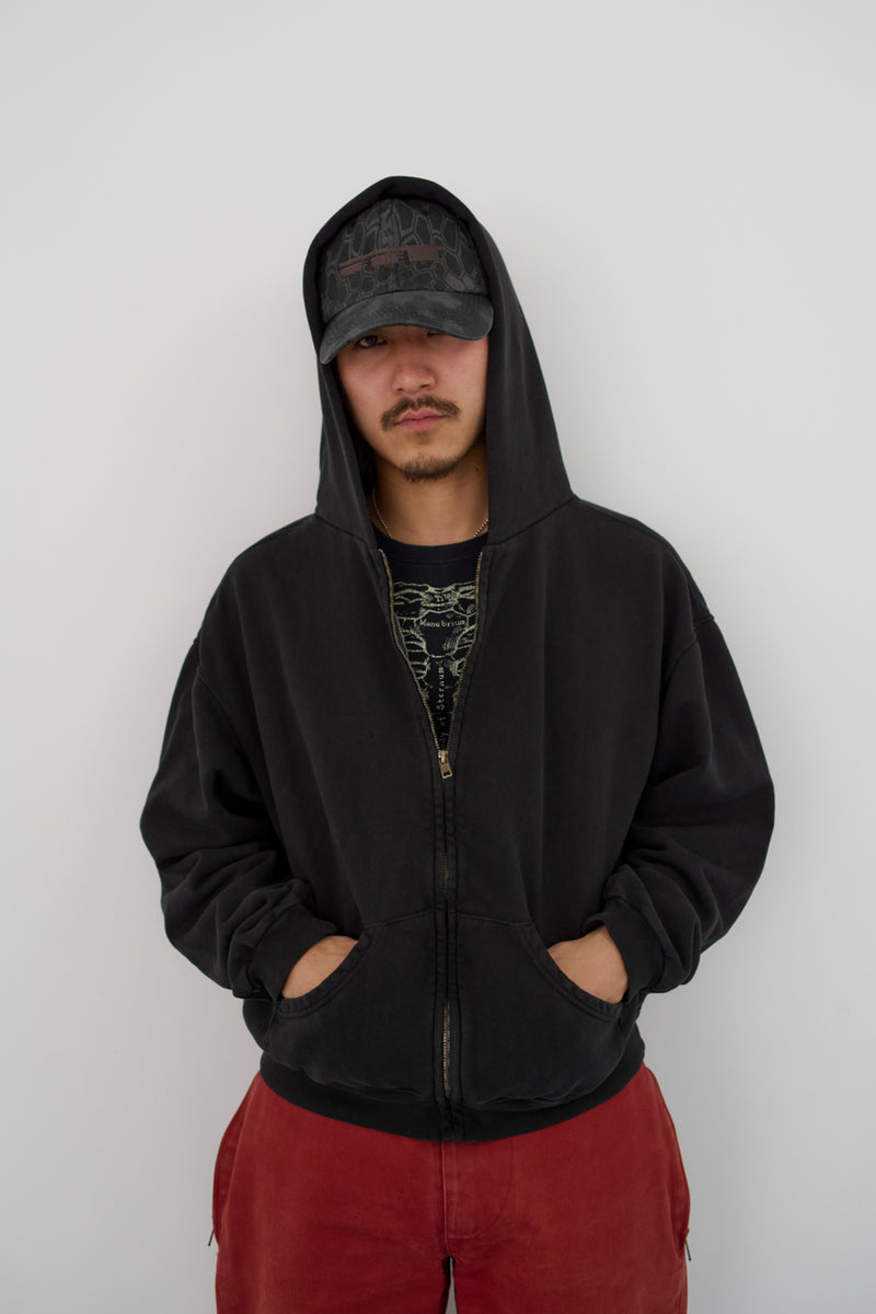 60's Faded Zip hoodie / Black – FIFTH GENERAL STORE