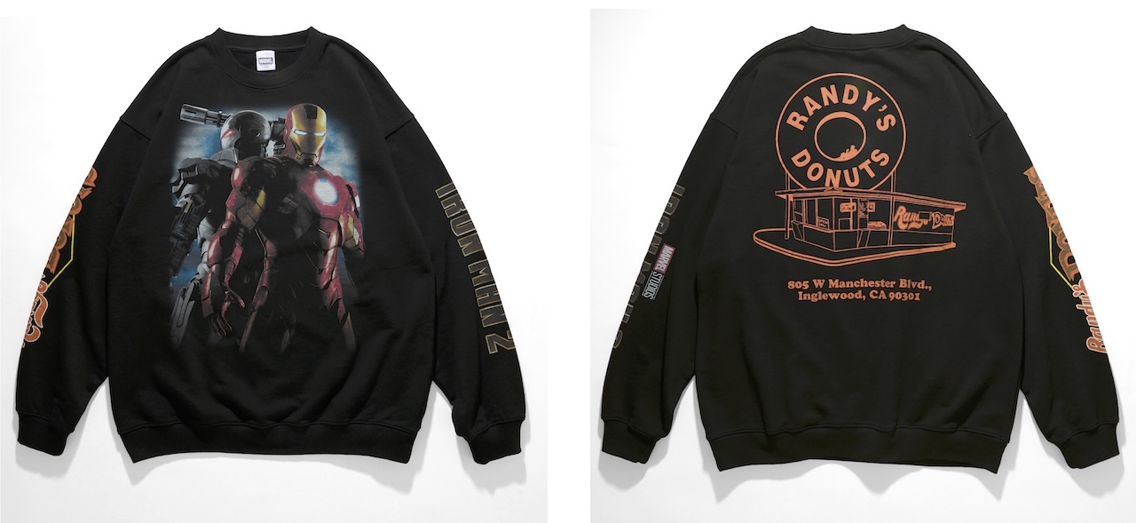 アイアンマン × ランディードーナツのスウェットとTシャツが販売開始