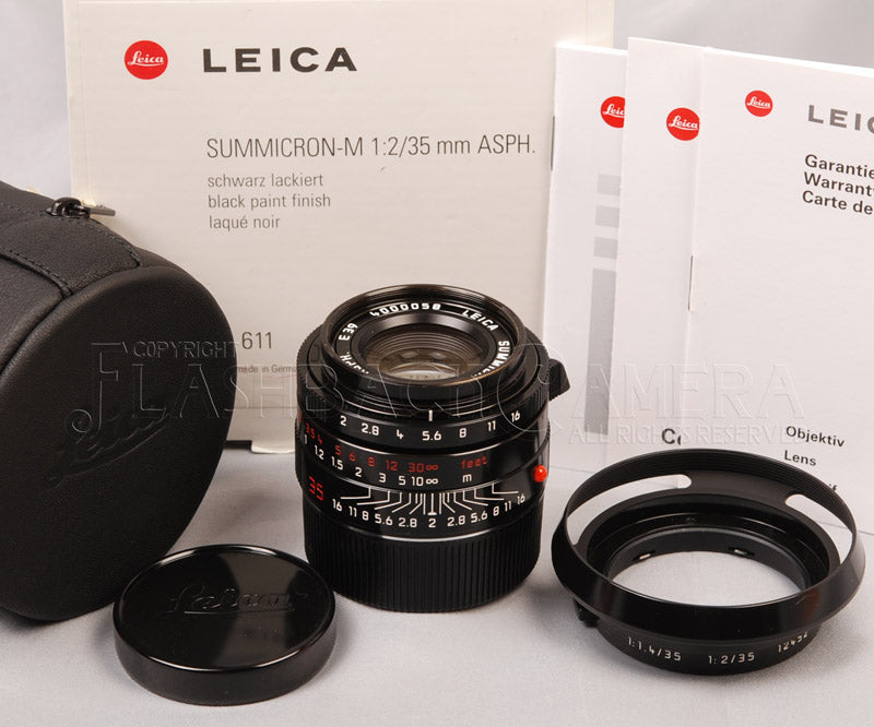 Summicron-M 35mm f2 ASPH (M) Black Paint – FLASHBACK CAMERA