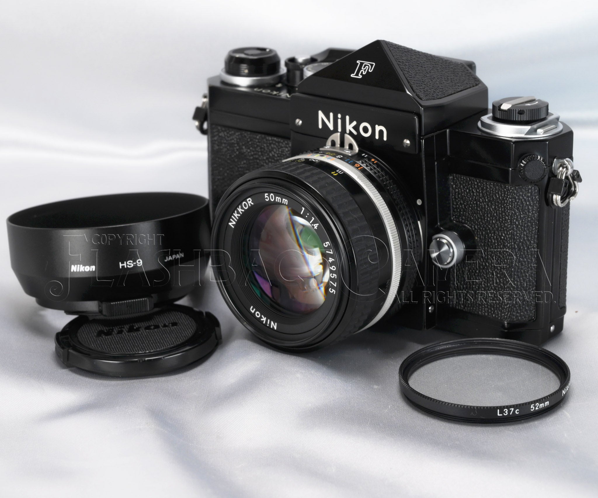 Nikon New F Black Paint + Nikkor 50mm f1.4 – FLASHBACK CAMERA