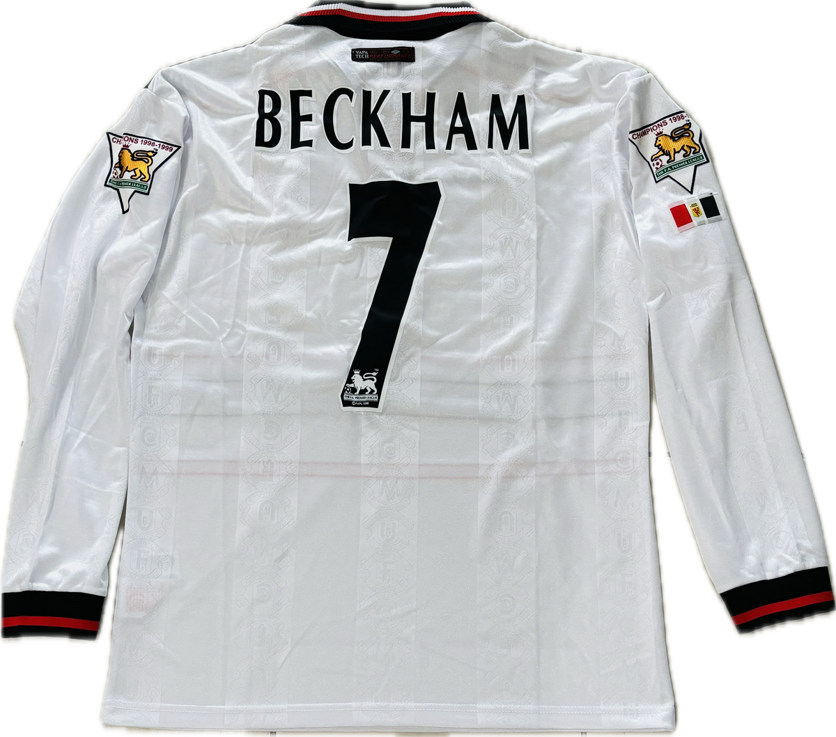 Vintage David Beckham #7 Manchester United Umbro 1998 1999 White