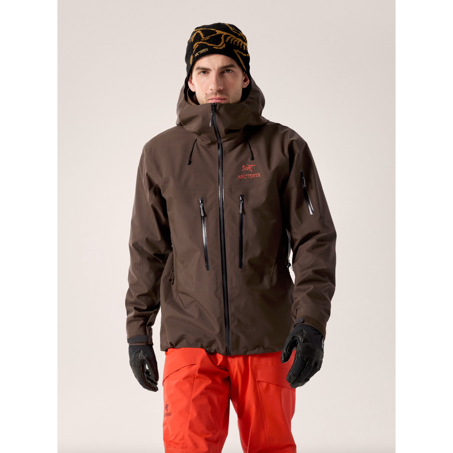 Arc'teryx Men's Alpha SV Jacket in Carob/Blk/Dynasty