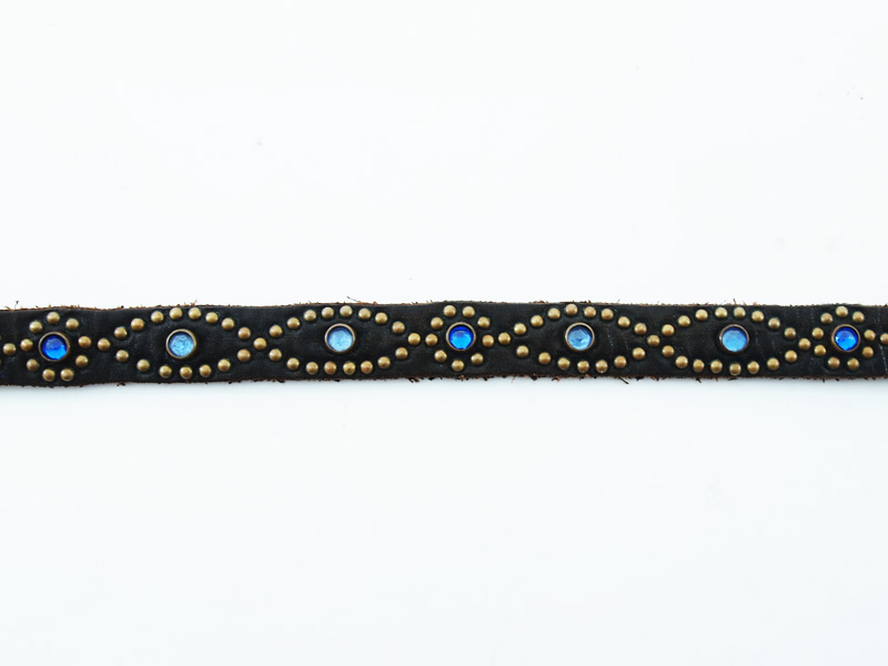 TENDERLOIN×HTC 本店限定 'T-STD BLT'スタッズベルト ナロー ブルー 細