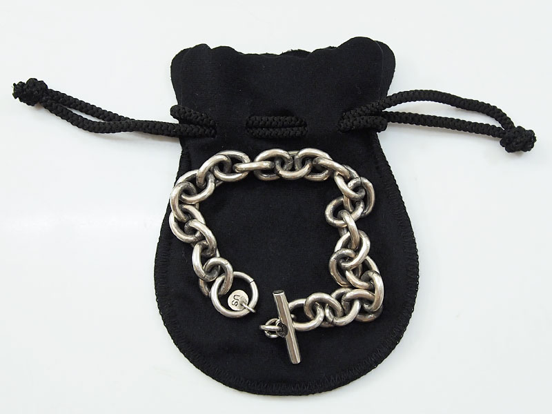 US 三軒茶屋 'T-Bar Chain Bracelet'ブレスレット シルバー アス 2000