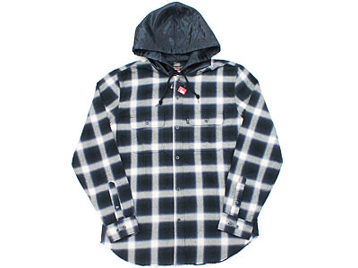 Supreme×UNDERCOVER 'Satin Hooded Flannel Shirt'サテンフーデッド
