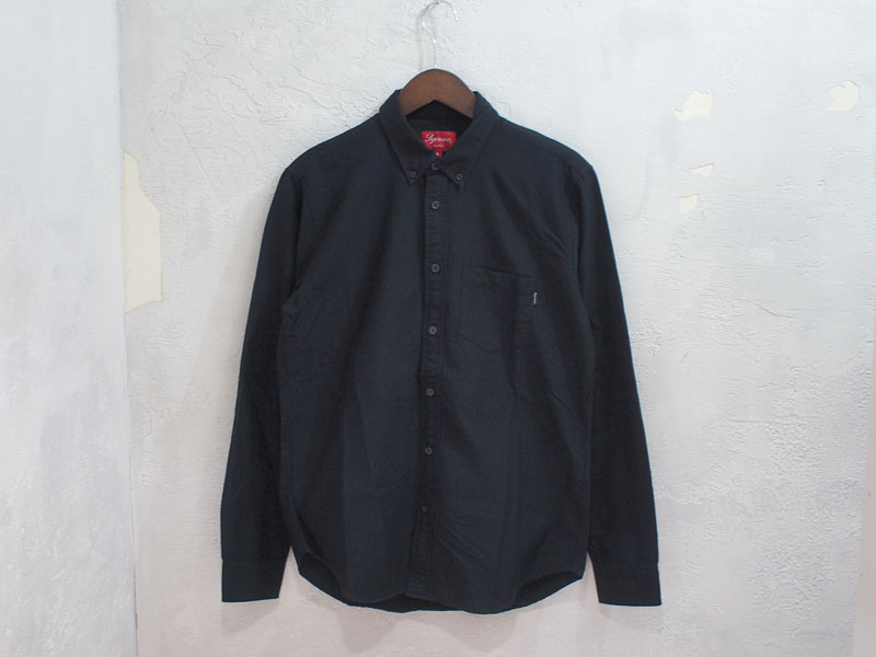 Supreme 'Oxford Shirt'長袖オックスフォードシャツ シュプリーム 黒