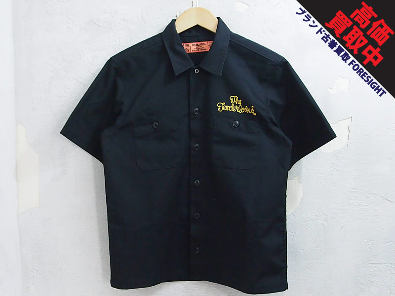 TENDERLOIN 本店限定 'WORK SHT'半袖 ワークシャツ テンダーロイン 黒