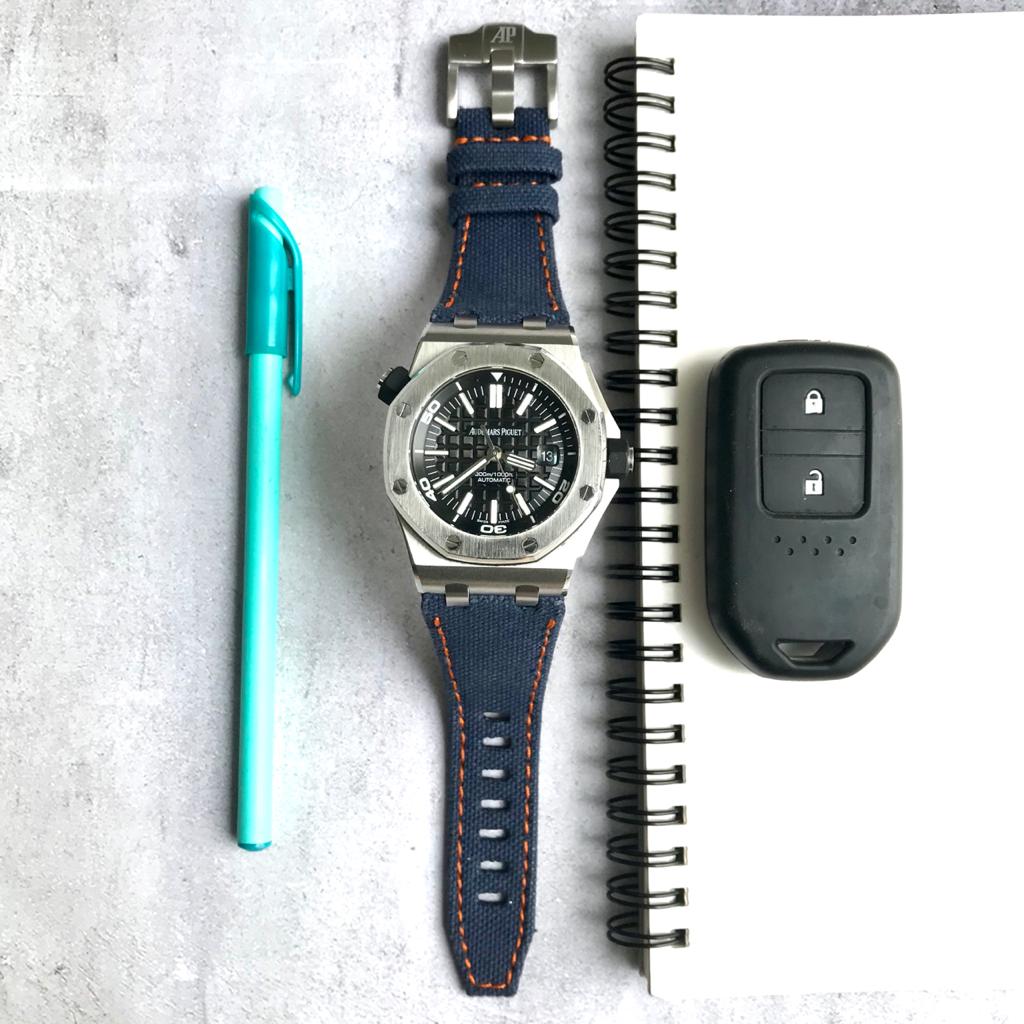 Audemars Piguet Straps - AP Japanese Canvas Royal Blue – GunnyStore