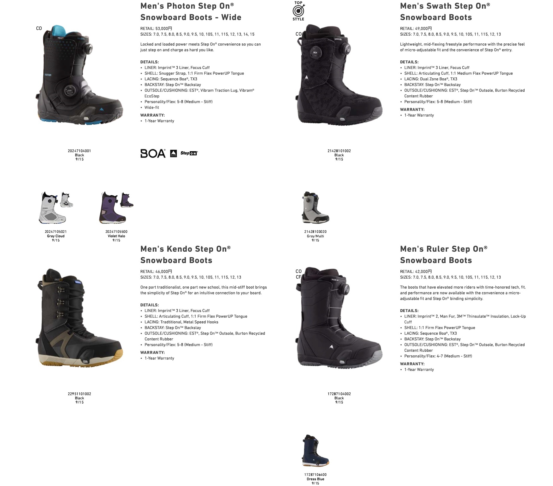 来期 2022-23 Burton(バートン)のStep On®(ステップオン)の