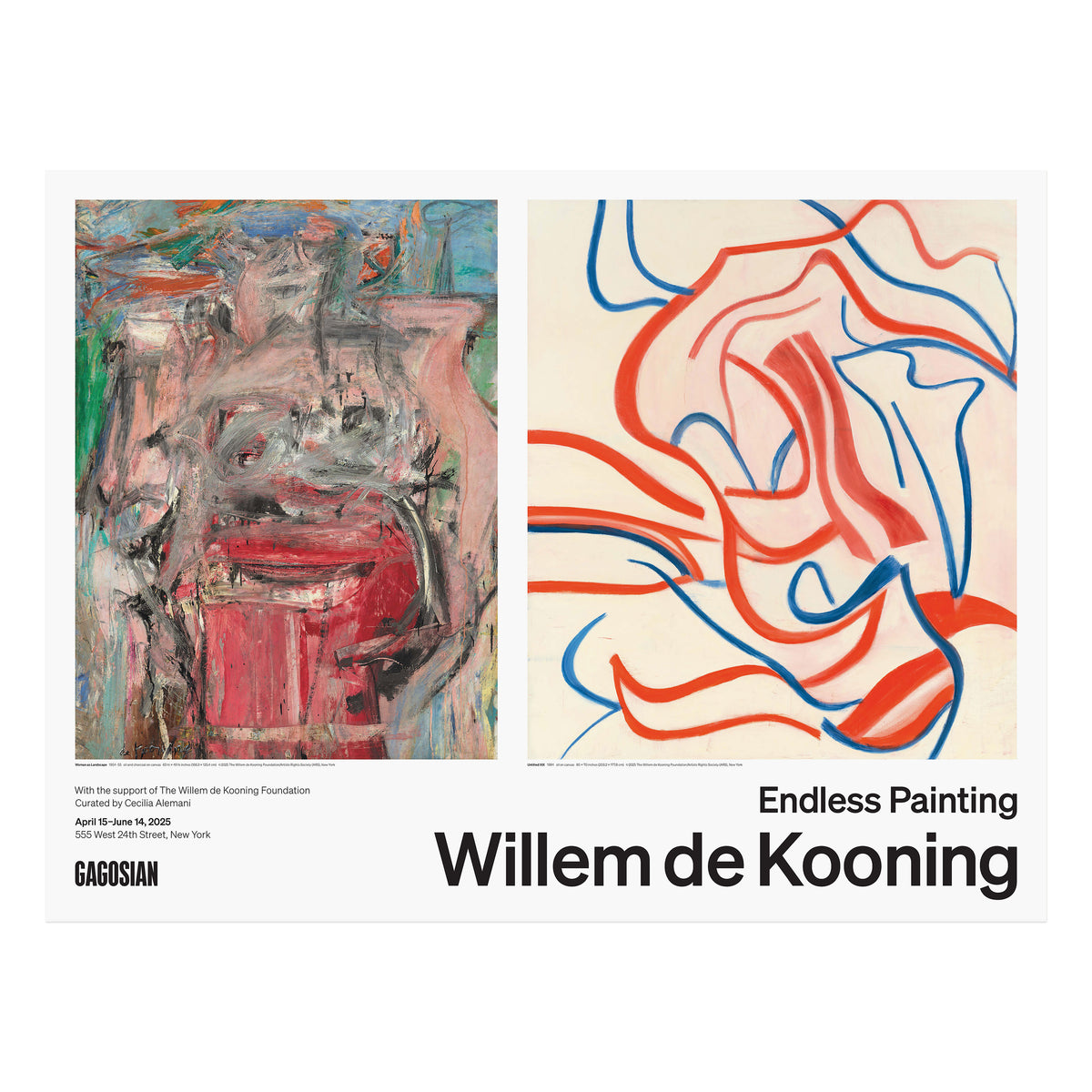 Willem de Kooning: Endless Painting Poster | Gagosian Shop