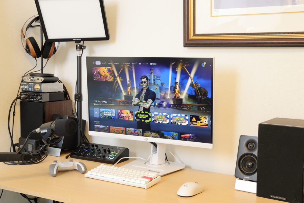 ROG Strix XG27UCG-Wをレビュー！画質重視とゲーム性能重視を自由に