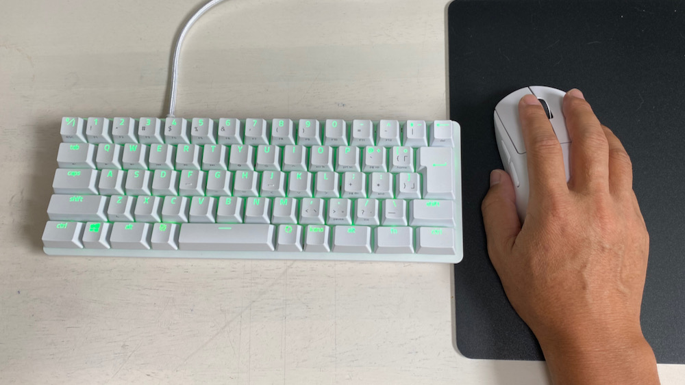Razer Huntsman Mini JP 60%ゲーミングキーボードレビュー・コンパクト