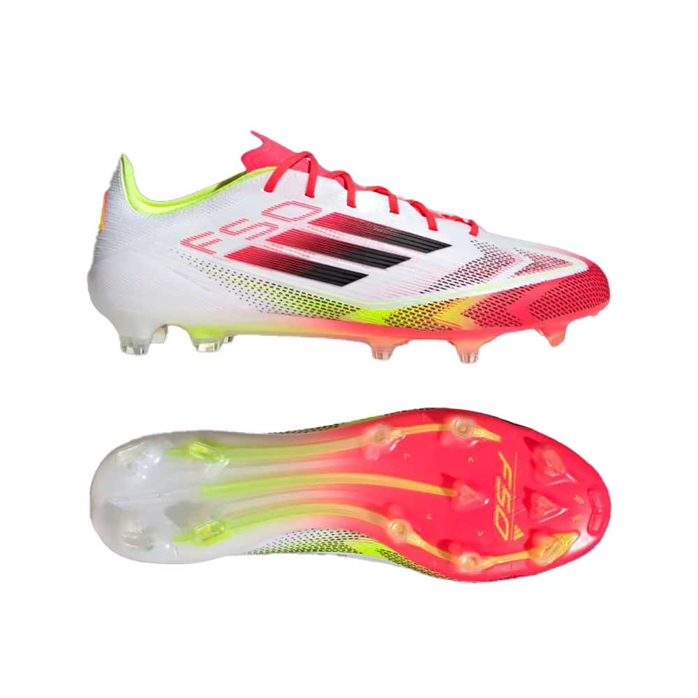 Men's F50 League FG Soccer Cleat - Cloud White/Core Black/Solar