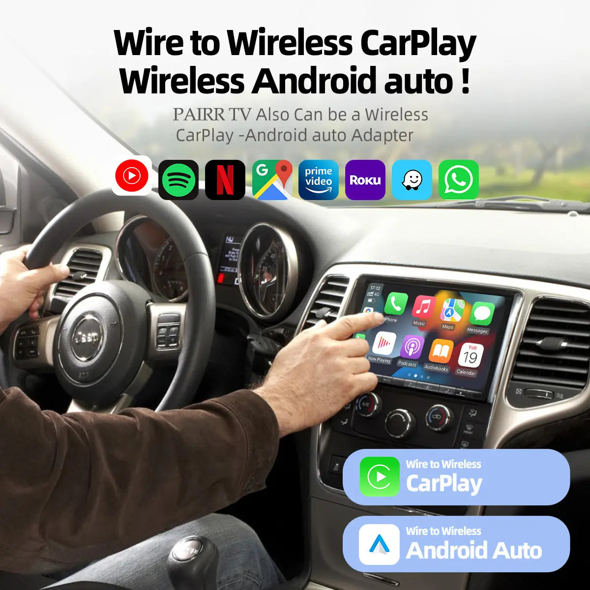 Wireless CarPlay & Android Auto with HDMI Multimedia