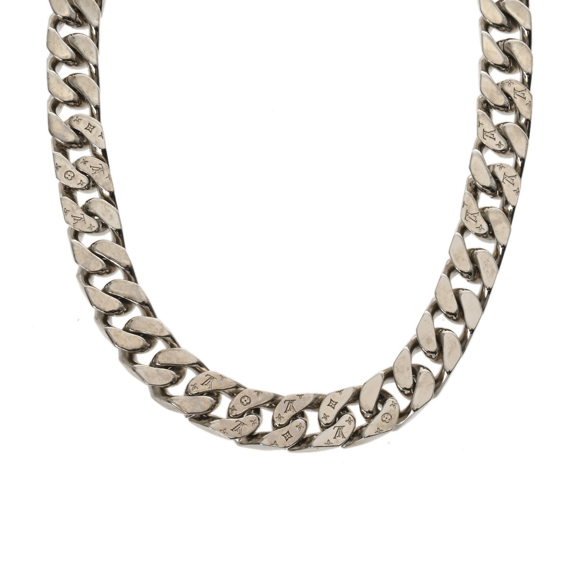 ルイヴィトンコリエ LV チェーンリンクス シルバー レディース メタル