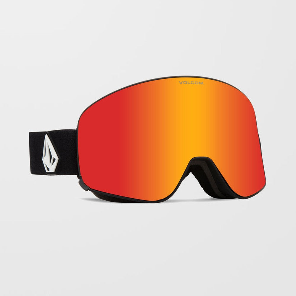 Volcom Odyssey Goggle Matte Black/ Red Chrome (+Bonus Lens - Yellow) -