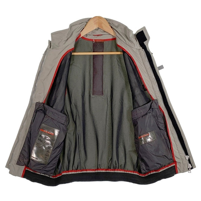 PRADA SPORT プラダスポーツ ナイロン スタンドカラー ジップアップ