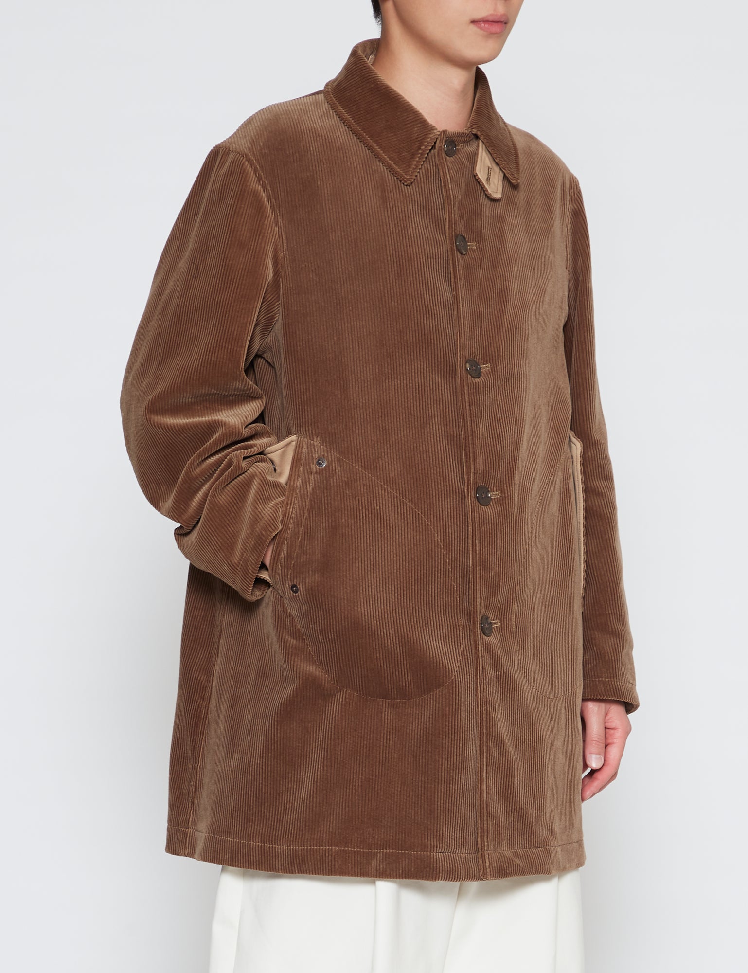 PHIGVEL KHAKI CORDUROY COAT