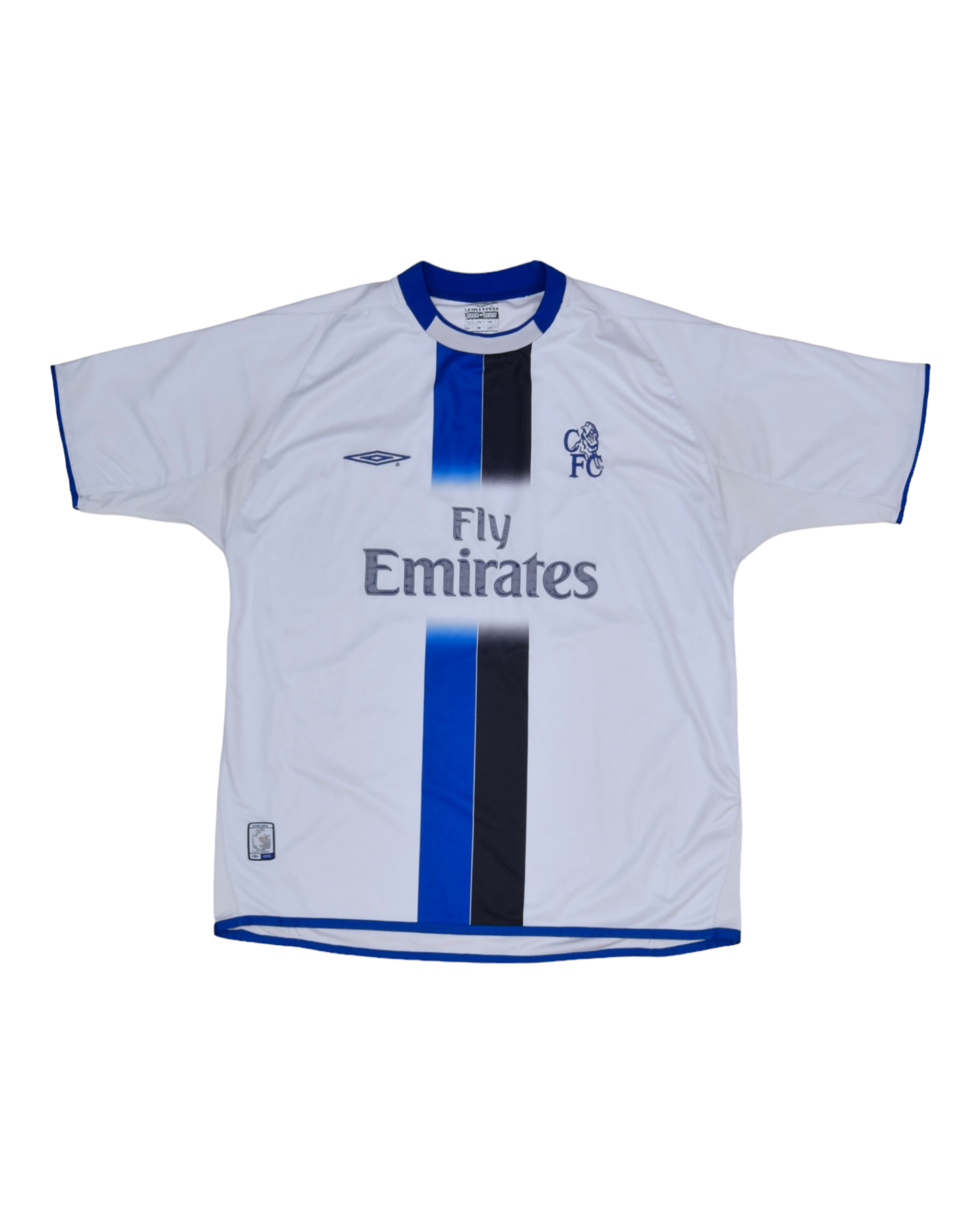 Chelsea Umbro 2003 - 2004 Away Football Shirt Size XL White Fly