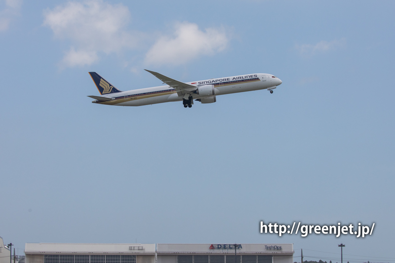 シンガポール航空のボーイング787-10 | MGT Greenjet 飛行機撮影記