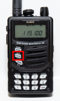 アルインコDJ-X8の使い方/初心者でもこの操作でエアバンド無線受信でき