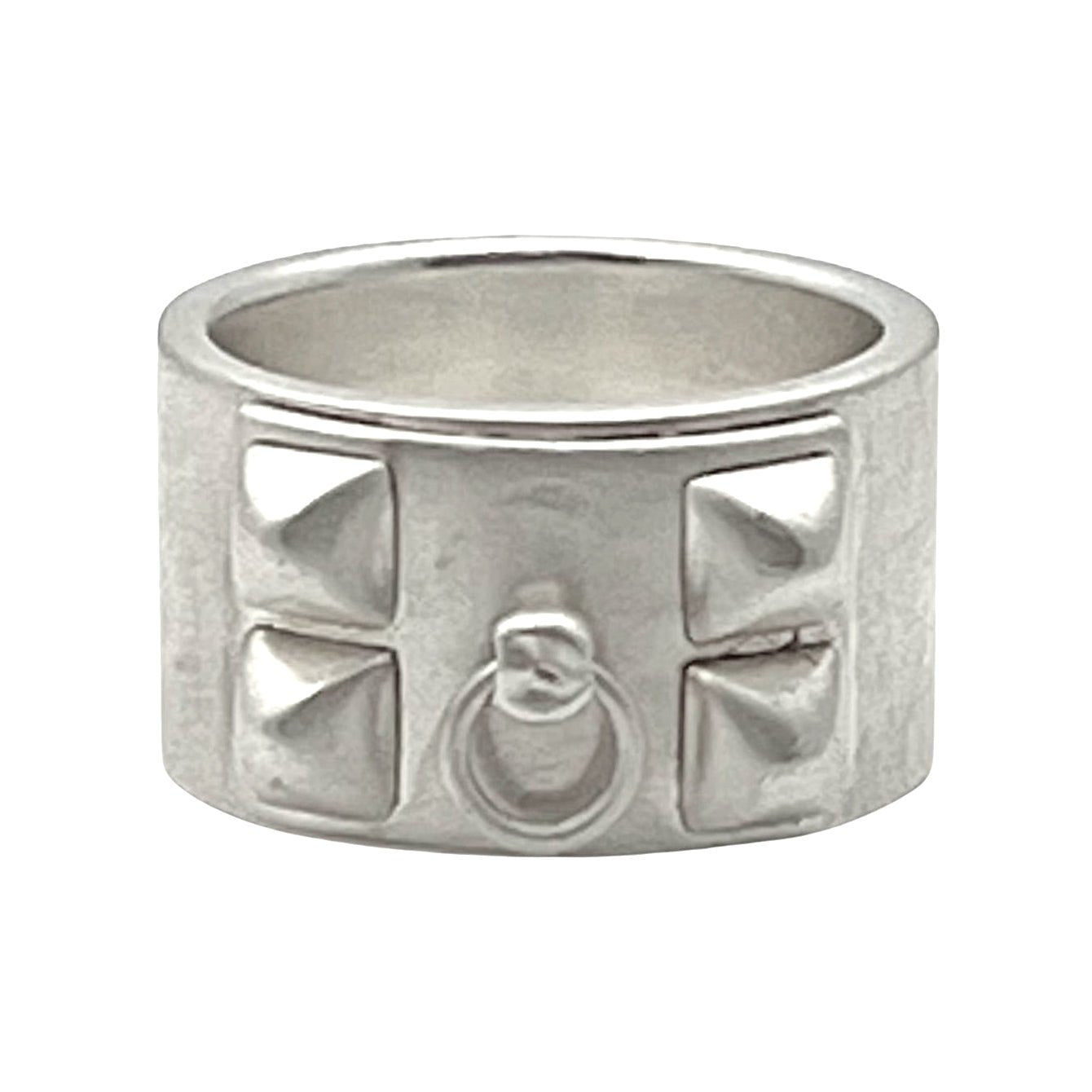 Hermes Sterling Silver Collier de Chien Band Ring – Greenleaf & Crosby