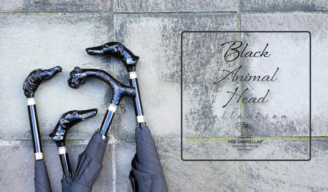 フォックスアンブレラズ】ブラックアニマルヘッドコレクション