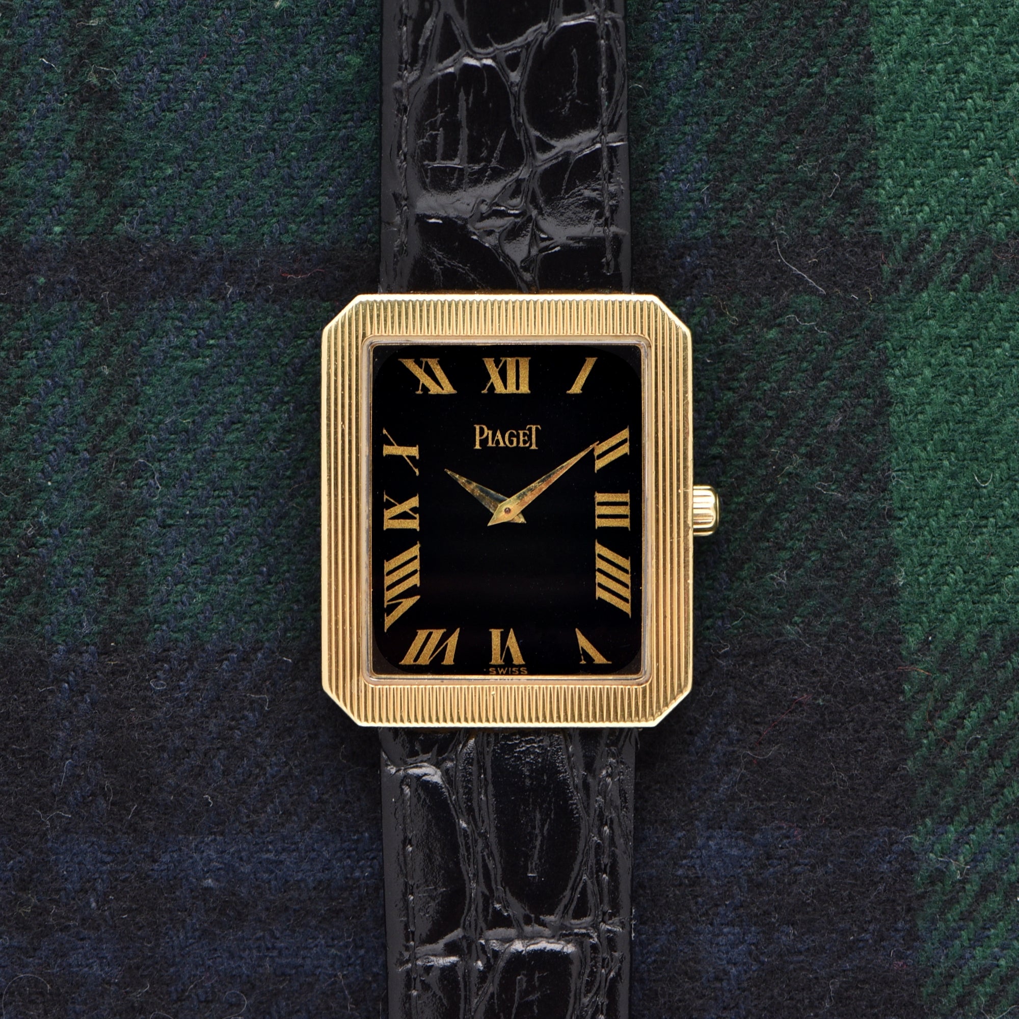 Piaget Protocole Black Roman Dial - Original Buckle – Huntington