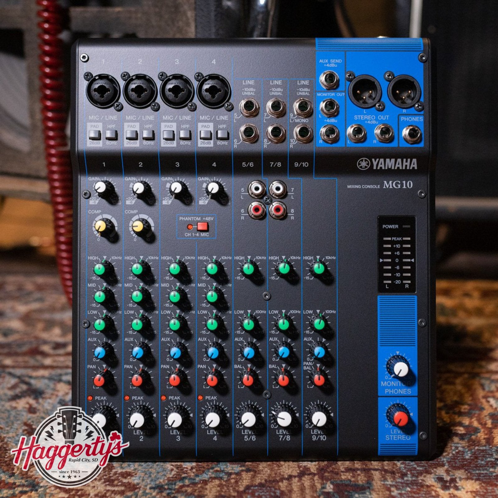 Yamaha 10 Channel Analog Mixer (MG10) – Haggerty's Music Inc
