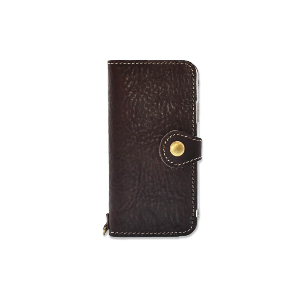 スマホケース 手帳型 栃木レザー シンプル JAPAN FACTORY iphone 15